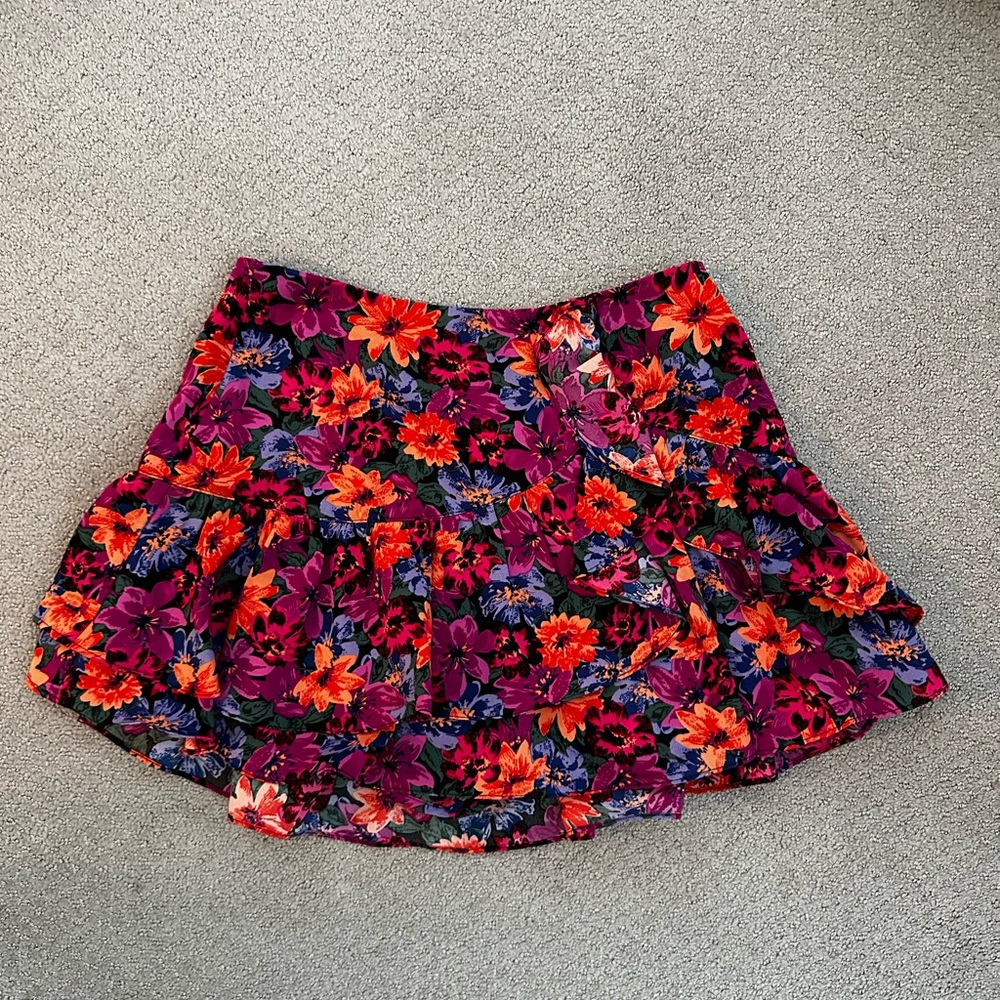 Floral Skort in Vibrant Colors
